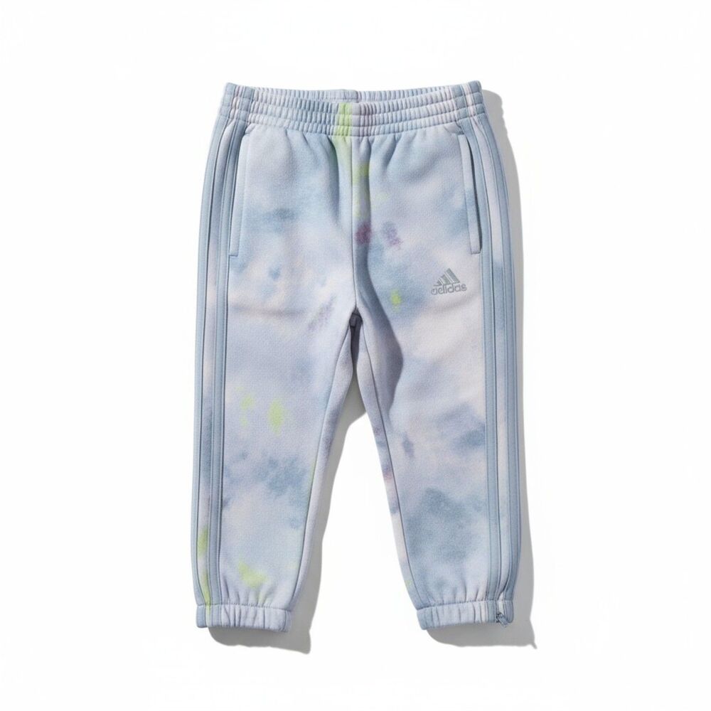 Adidas Toddler Girls 2T Jogger Pants Tie-Dye Blue Sweatpants NWT